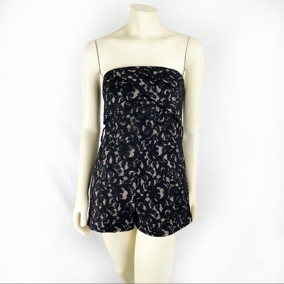 Tart collections strapless lace black romper - Picture 1 of 7